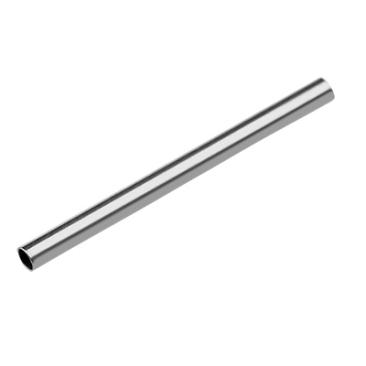 Stainless steel bead tube, silver coloured, 25x1,5 mm, hole: 1 mm