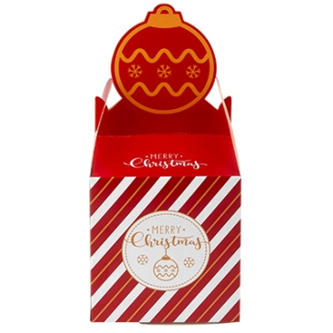 Geschenkbox  für Weihnachten,rot, 18x8,5x8,5 cm