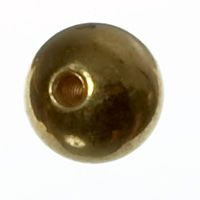 Drehteil Kugel, 6 mm, vergoldet