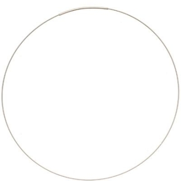 Collier interchangeable, fermoir, argenté, 60 cm