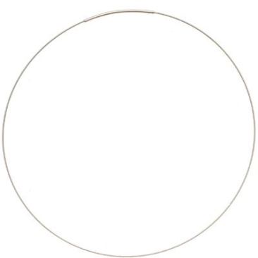 Collier interchangeable, fermoir, argenté, 45 cm