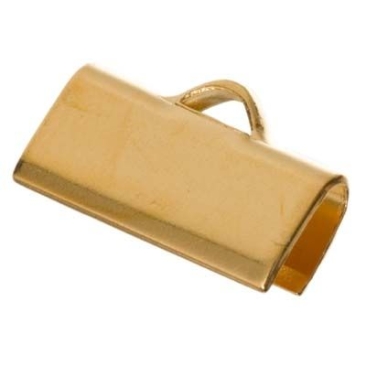 Tape clamp for flat tape, 8 mm, gold-plated