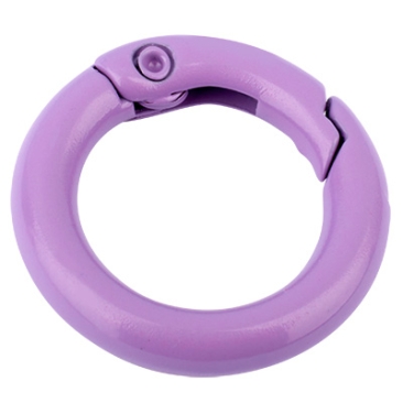 Closure carabiner, diameter 20 mm, purple