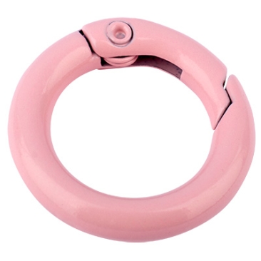 Sluiting karabijnhaak, diameter 20 mm, roze