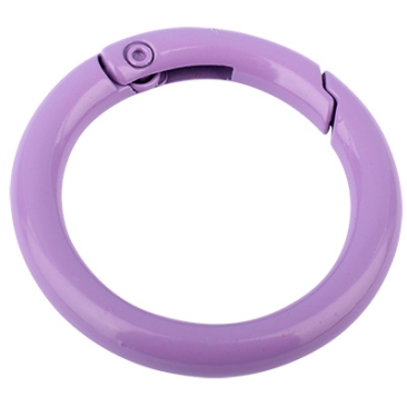 Closure carabiner, diameter 30 mm, purple