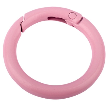 Closure carabiner, diameter 30 mm, pink