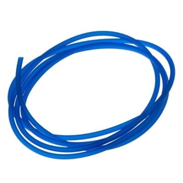 2 metre PVC hose, diameter 2.5 mm, colour: blue transparent