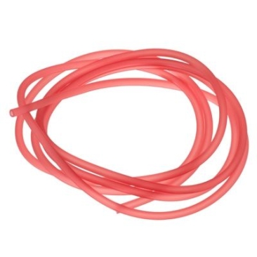 PVC-slang van 2 meter, diameter 2,5 mm, kleur: kersen,