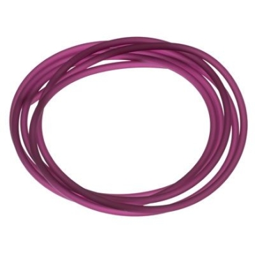 2 metre PVC hose, diameter 2.5 mm, colour: wine red