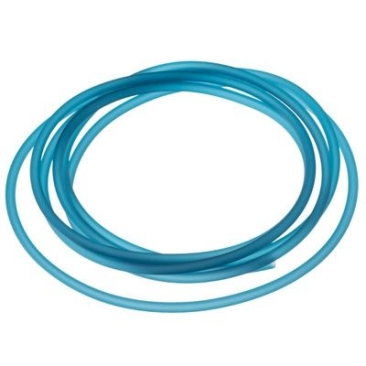 2 Meter PVC Schlauch, Durchmesser 2,5 mm, Farbe: türkisblau