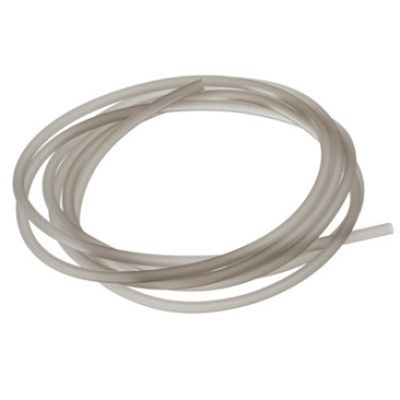 2 meter PVC-slang, diameter 2,5 mm, kleur: lichtgrijs