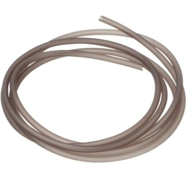 2 meter PVC-slang, diameter 2,5 mm, kleur: donkergrijs