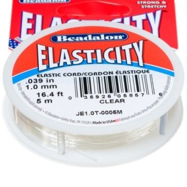 Beadalon Schmuckband elastisch, 1 mm, 5 m, Elasticity