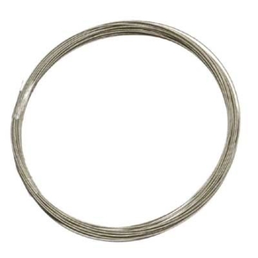 Jewellery wire, nylon, silver-coloured, 0.40 mm, length 4m