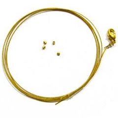 Chain set, 75 cm long, gold-coloured