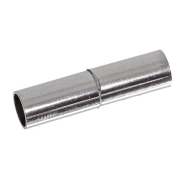 Magnetic clasp for gluing in, 5 mm, silver-plated