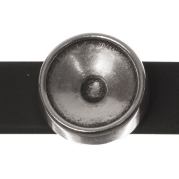 Monture Slider / Perle coulissante pour Rivoli 12 mm, argentée
