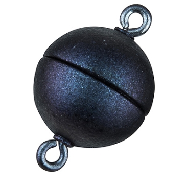 Bouchon magnétique Magic-Power boule 10 mm, avec oeillets, multichrome turquoise/rouge