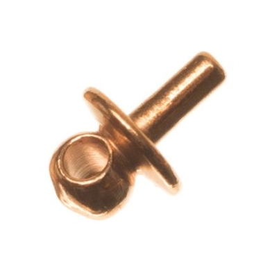 Capuchon pour pendentif avec œillet pour perles polaires à partir de 1,8 mm de perçage, doré rose