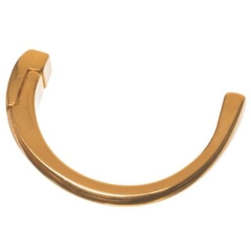 Halve armband met magneetsluiting voor platte banden 5 mm, verguld