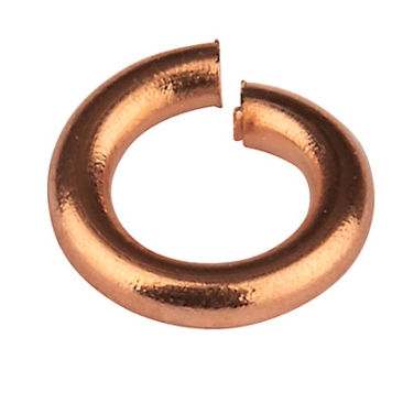 Binding ring, diameter 5 mm, rose gold-plated