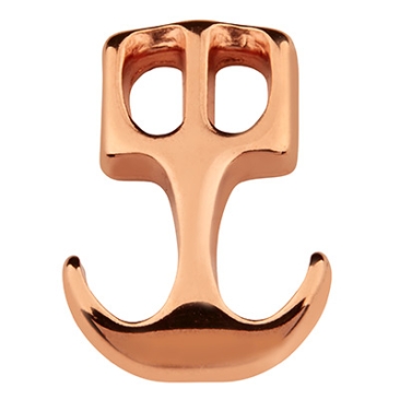 Closure anchor, 15 x 22 mm, rose gold plated