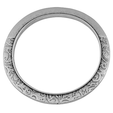 Bangle, diameter 78.5 mm, silver-plated