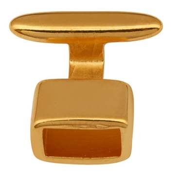 Hakenverschluss für Bänder mit 5 mm Durchmesser, vergoldet