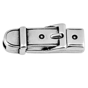 Magnetic fastener belt for 5 mm wide straps, silver plated