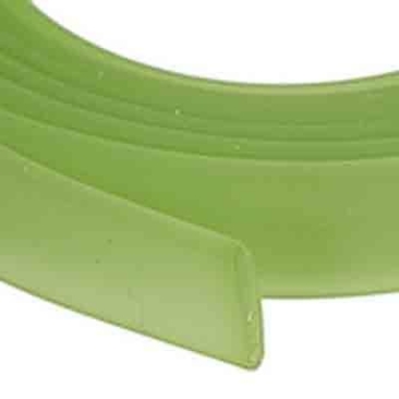 Flat PVC tape 10 x 2 mm, light green, 1 m