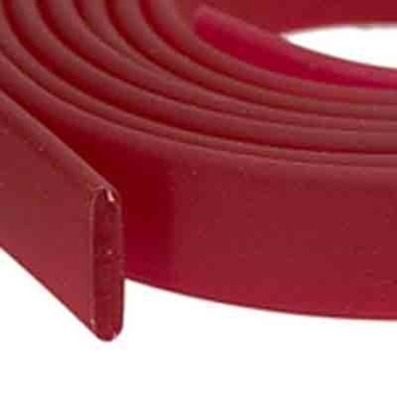 Flat PVC tape 10 x 2 mm, raspberry red, 1 m
