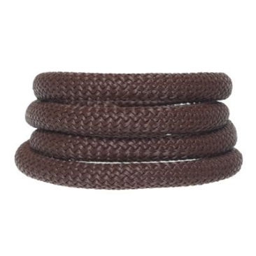 Sail rope / cord, diameter 10 mm, length 1 m, dark brown