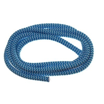 Segelseil / Kordel, Durchmesser 5 mm, Länge 1 m, blau-weiß gestreift