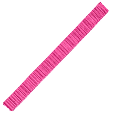 Gurtband, 15 x 1,4 mm, Farbe Pink, für Schlüselanhänger, Stück mit 16 cm