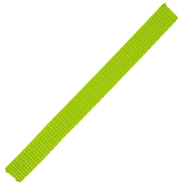 Gurtband, 15 x 1,4 mm, Farbe Hellgrün, für Schlüselanhänger, Stück mit 16 cm