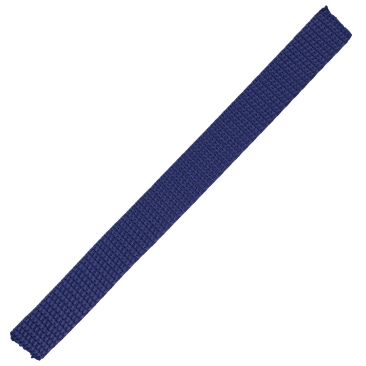 Gurtband, 15 x 1,4 mm, Farbe Dunkelblau, für Schlüselanhänger, Stück mit 16 cm