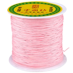 Makramee- und Schmuckband, Durchmesser 0,5 mm, rosa,Rolle mit ca. 137 m (150 Yards)