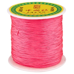Makramee- und Schmuckband, Durchmesser 0,5 mm, pink,Rolle mit ca. 137 m (150 Yards)