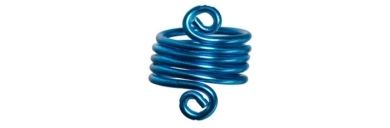 Spiral-Ring Blau