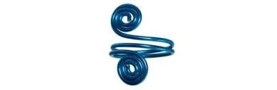 Schnecken-Ring Blau
