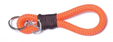 Schlüsselanhänger aus Segelseil Takling-Knoten Orange