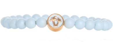 Tropische Armband mit Crystal Pearls Pale Blue Palme
