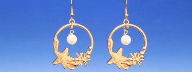 Ohrringe für Meerjungfrauen mit Seestern