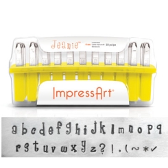ImpressArt Buchstabenstempel, Schrift Jeanie, 4 mm, Kleinbuchstaben