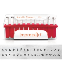 ImpressArt Buchstabenstempel, Schrift Scarlett's Signature, 2,5 mm, Kleinbuchstaben