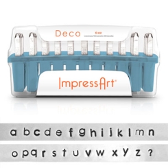ImpressArt Buchstabenstempel, Schrift Deco, 6 mm, Kleinbuchstaben