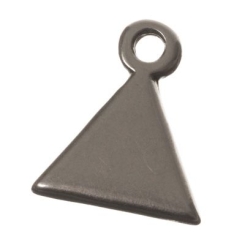 Metallanhänger Dreieck, 11 x 9 mm, versilbert