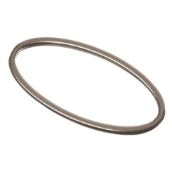 Metallanhänger Oval, 25 x 12 mm, versilbert