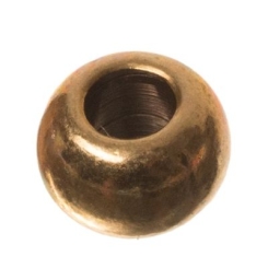 Metallperle , Kugel, 6 x 3,9 mm, bronzefarben