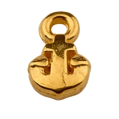 Metallanhänger Anker, 5 mm, vergoldet